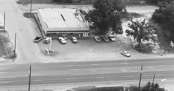 Vintage Aerial photo from 1985 in Galveston County, TX
