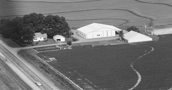 Vintage Aerial photo from 1983 in Lonoke County, AR