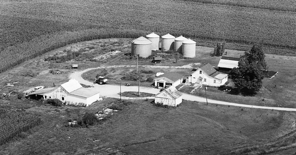Vintage Aerial photo from 1982 in De Witt County, IL