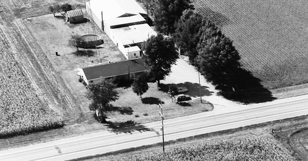 Vintage Aerial photo from 1983 in Douglas County, IL