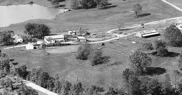 Vintage Aerial photo from -1986 in Marshall County, MS