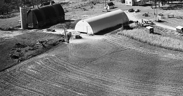 Vintage Aerial photo from 1968 in Fillmore County, MN