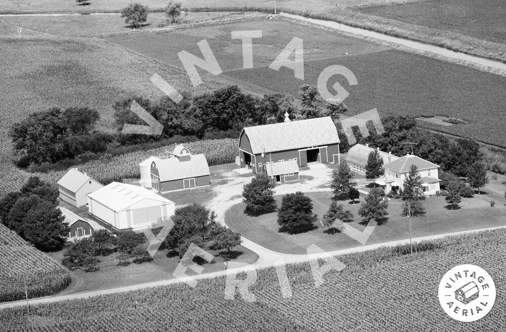 Vintage Aerial Minnesota Faribault County 1977 67MFA12