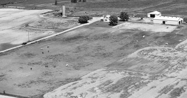 Vintage Aerial photo from 1979 in Lenawee County, MI