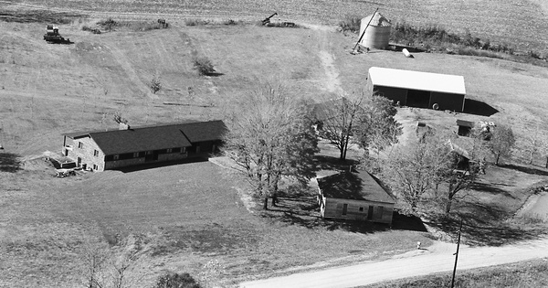 Vintage Aerial photo from 1980 in Warrick County, IN