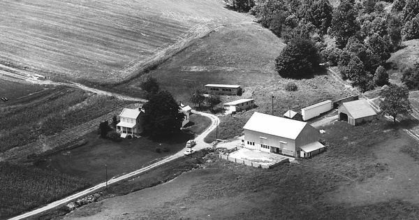 Vintage Aerial photo from 1972 in Carroll County, MD