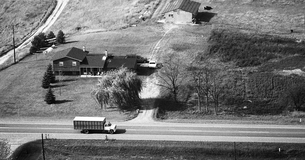 Vintage Aerial photo from 1975 in Calhoun County, MI