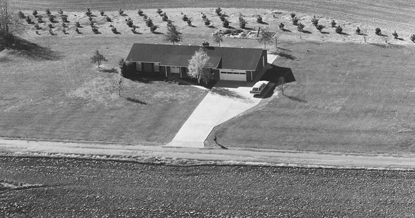 Vintage Aerial photo from 1980 in Posey County, IN