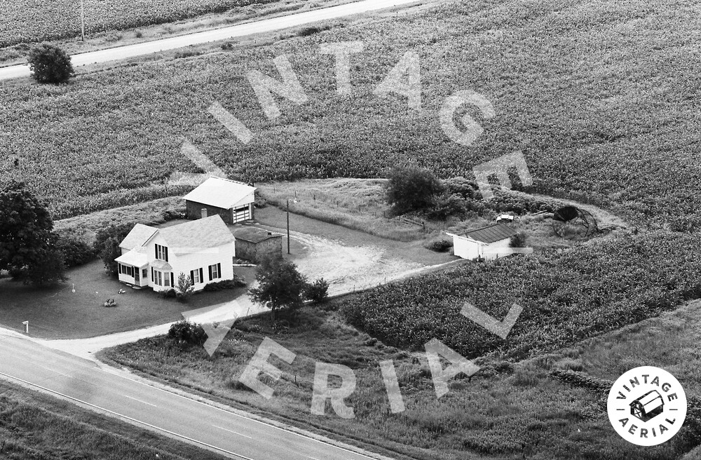 Vintage Aerial Iowa Linn County 1979 3GLI26