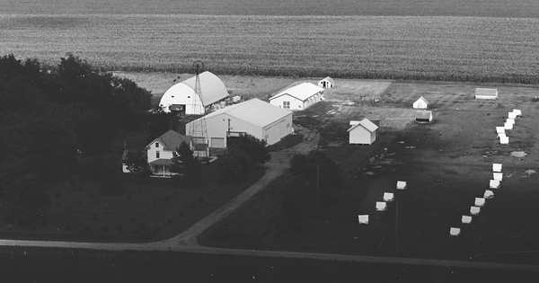 Vintage Aerial photo from 1981 in Cerro Gordo County, IA
