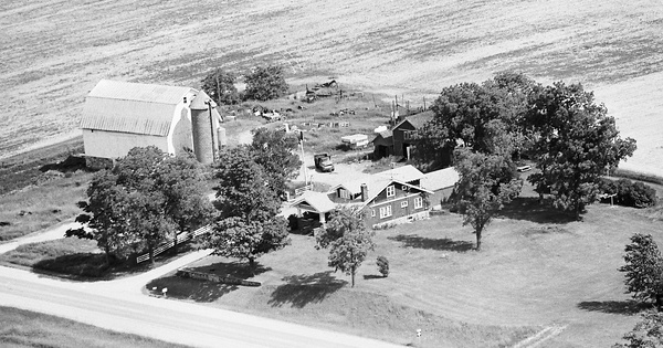 Vintage Aerial photo from 1980 in Montcalm County, MI