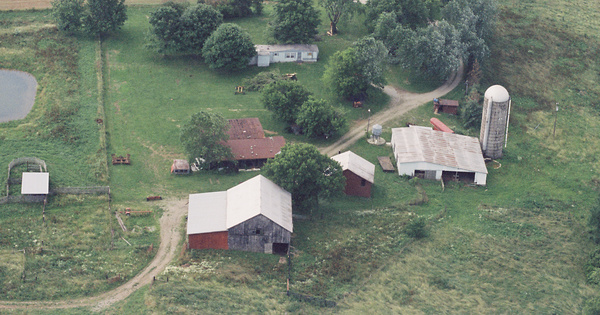 Vintage Aerial photo from 1998 in Shelby County, KY