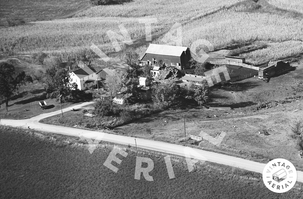 Vintage Aerial Iowa Clinton County 1969 17ECL23