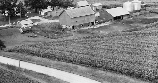 Vintage Aerial photo from 1978 in Tama County, IA