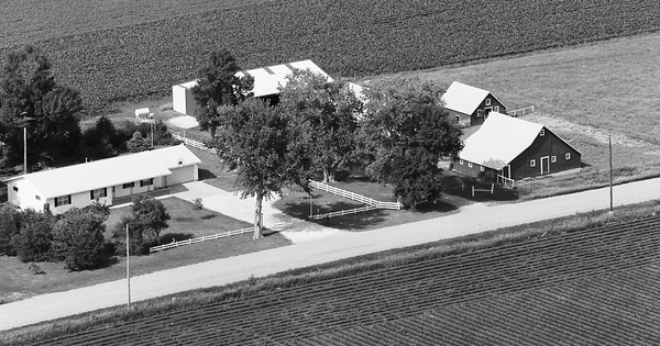 Vintage Aerial photo from 1979 in Buena Vista County, IA
