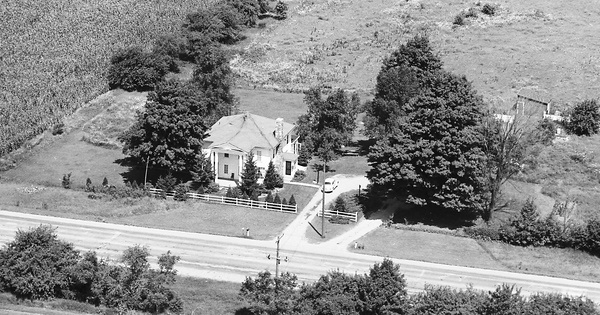 Vintage Aerial photo from 1969 in Livingston County, MI