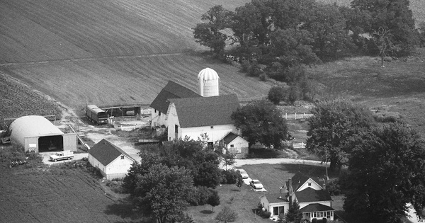 Vintage Aerial photo from 1989 in Boone County, IL