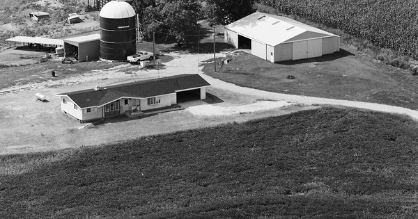Vintage Aerial photo from 1978 in Adams County, IL