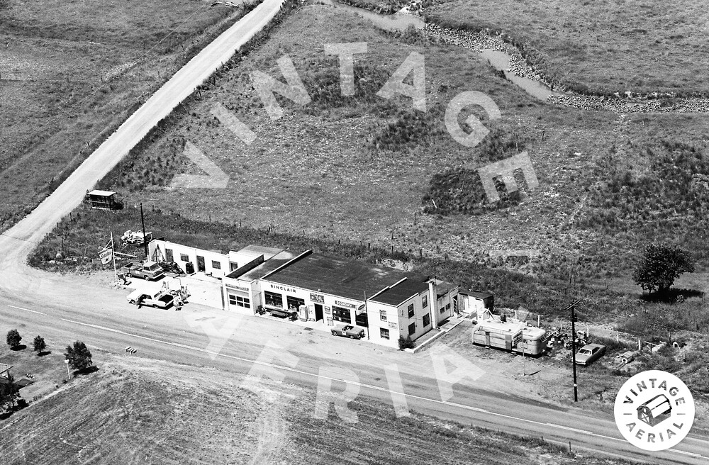 Vintage Aerial Pennsylvania Huntingdon County 1966 8DHU16