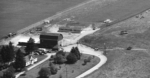 Vintage Aerial photo from 1990 in Wyoming County, NY