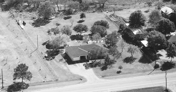 Vintage Aerial photo from 1988 in Fort Bend County, TX