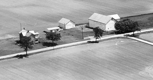 Vintage Aerial photo from 1972 in Crawford County, OH
