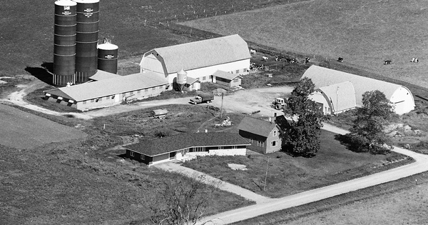 Vintage Aerial photo from 1979 in Clark County, WI