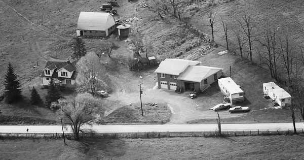 Vintage Aerial photo from 1977 in Belmont County, OH