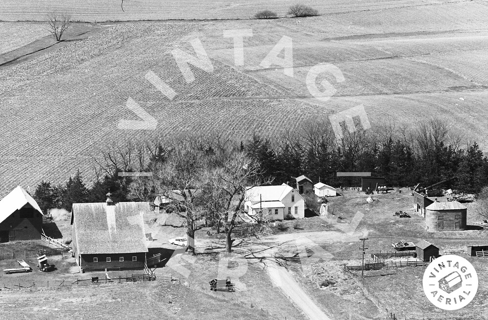 Vintage Aerial Nebraska Dodge County 1976 8YDO6