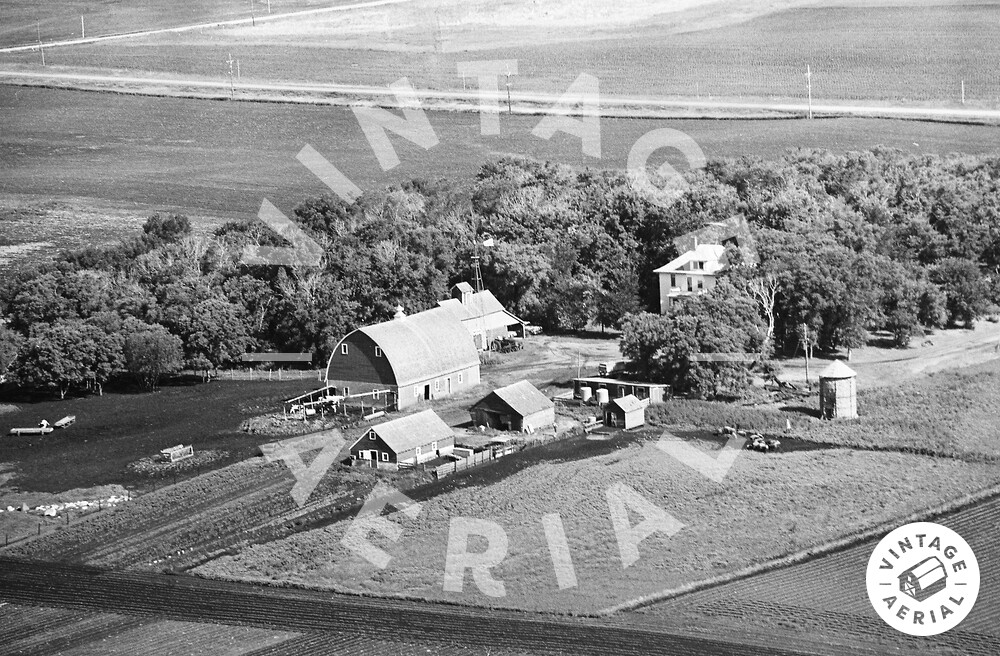 Vintage Aerial Minnesota Yellow Medicine County 1969 24JYM4