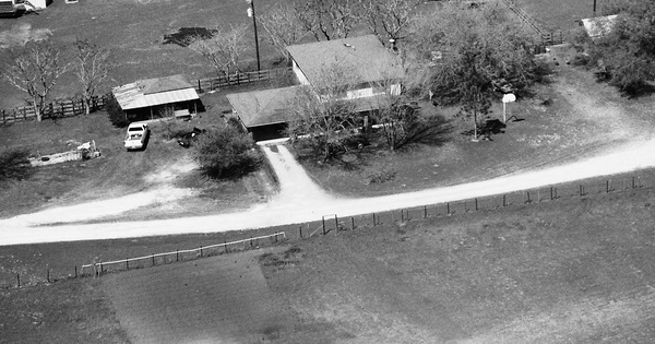 Vintage Aerial photo from 1994 in Cameron Parish, LA
